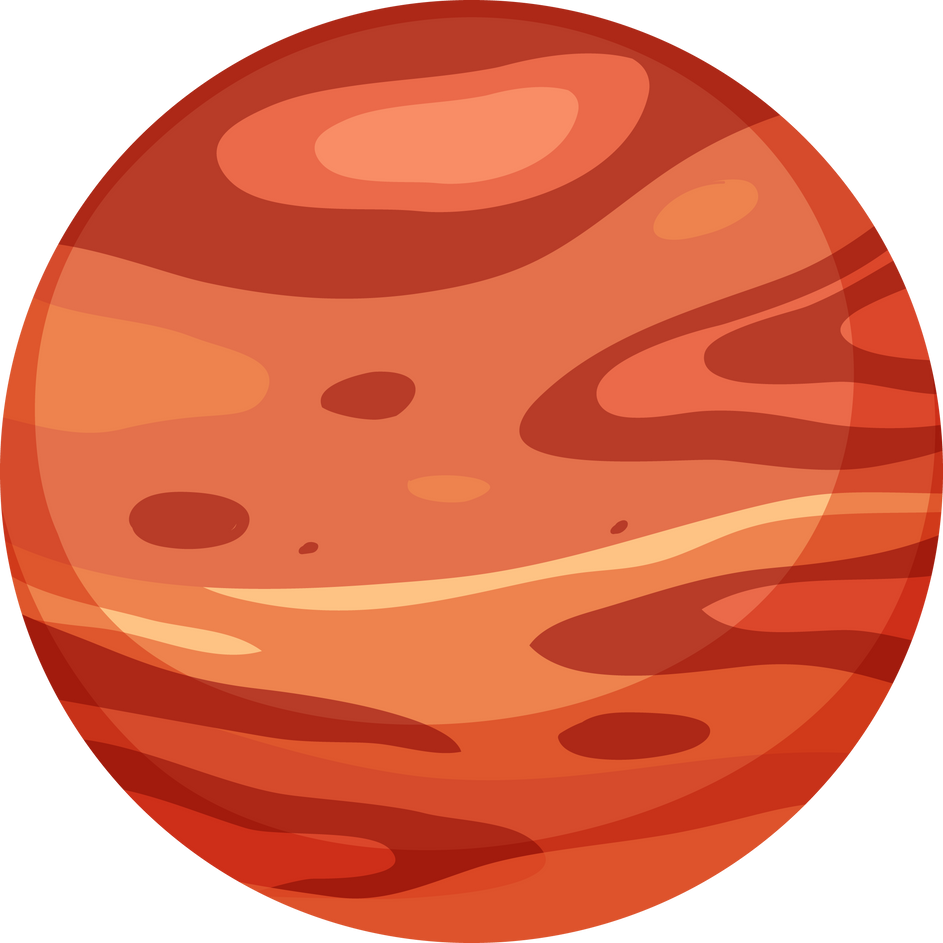 Mars Planet or Red Planet Isolated